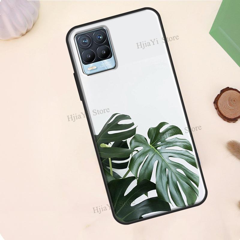 Листья Монстеры Зеленые Для Realme 10 Pro Plus C55 C35 C33 C31 C30 C21Y GT Neo 5 OnePlus 11 10T Nord CE 2 Lite Чехол