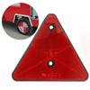 1pc/2pcs Red Rear Reflectors Triangle Reflective for Gate Posts Safety Reflectors Screw Fit for Trailer Motorcycle Truck Boat