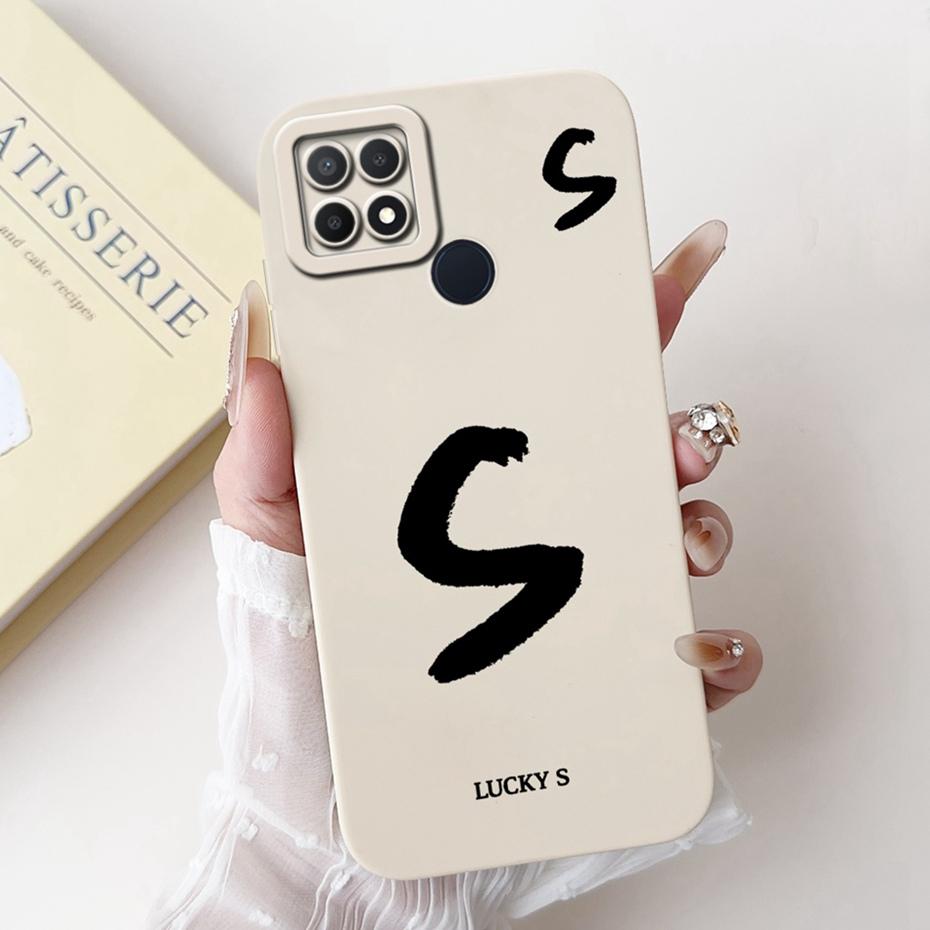 New Fashion Letter Phone Case For OPPO A15 A15s Soft Silicone Shockproof Cover For Oppo A15 A15S CPH2179 CPH2185 Cases Bumpers