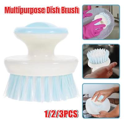 Многофункциональная щетка для мытья посуды с ручкой, кухонные щетки для чистки посуды, щетка для мытья посуды с жесткой щетиной для мойки, кастрюль, сковородок