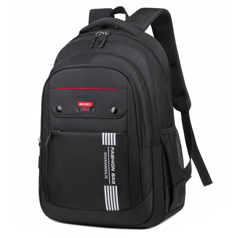 Versatile Student And Travel Backpack With Contrast Stripes For Use Leisure