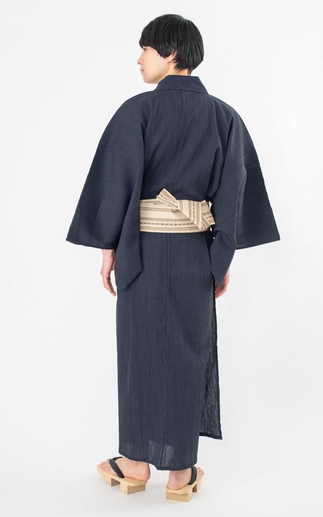 Комплект юката оби Willow Weave Cotton Linen Cotton Presentation Obi x Beige [Ai Ai] Мужской и 2-х предметный с антипригарным покрытием (Синий B2.3XL)