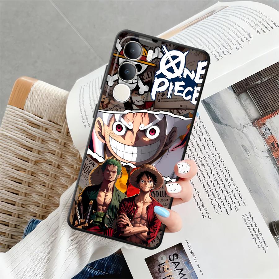 Phone Cover Case for Vivo Y71 Y91 Y75 Y81 V25 V30 Y53S V27 Y51S Y78 Y50 Y95 V21E V23 V29 Y52S Y93 Anime Luffy Zoro