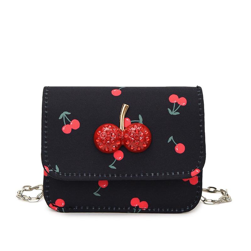 Cute and Beautiful Cherry Trend Chain Fashion Shoulder Bag Versatile Sweet Exquisite Temperament New Messenger Bag