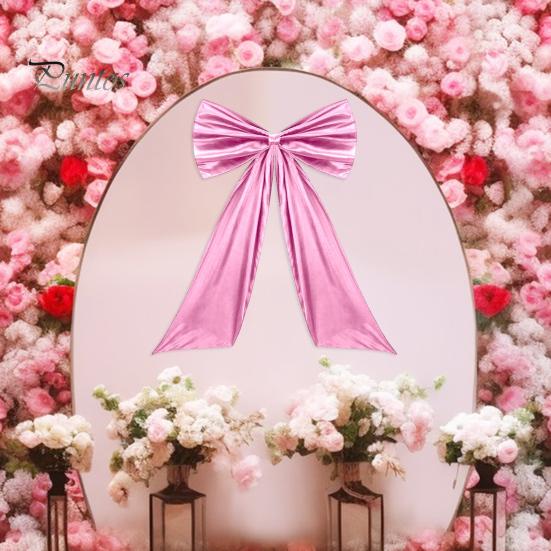 Большой атласный бант, украшение для дня рождения, декор для комнаты, гигантский настенный бант для детского душа, девичника, выпускного, свадьбы, девичника
