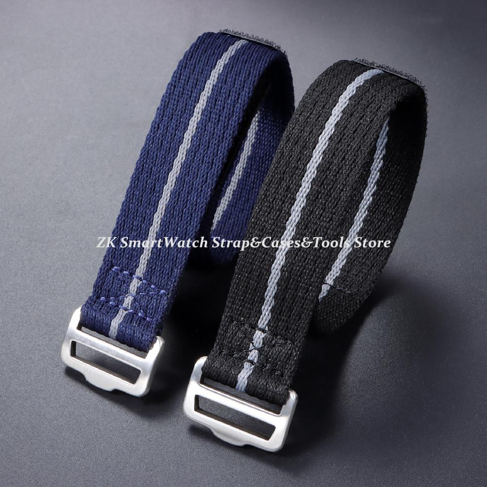 Нейлоновый ремешок премиум-класса 20 мм 22 мм Ремешки для часов Плетеный Дышащий Браслет Зеленый Черный Синий Ремешок на запястье Пояс Мужские Аксессуары для часов