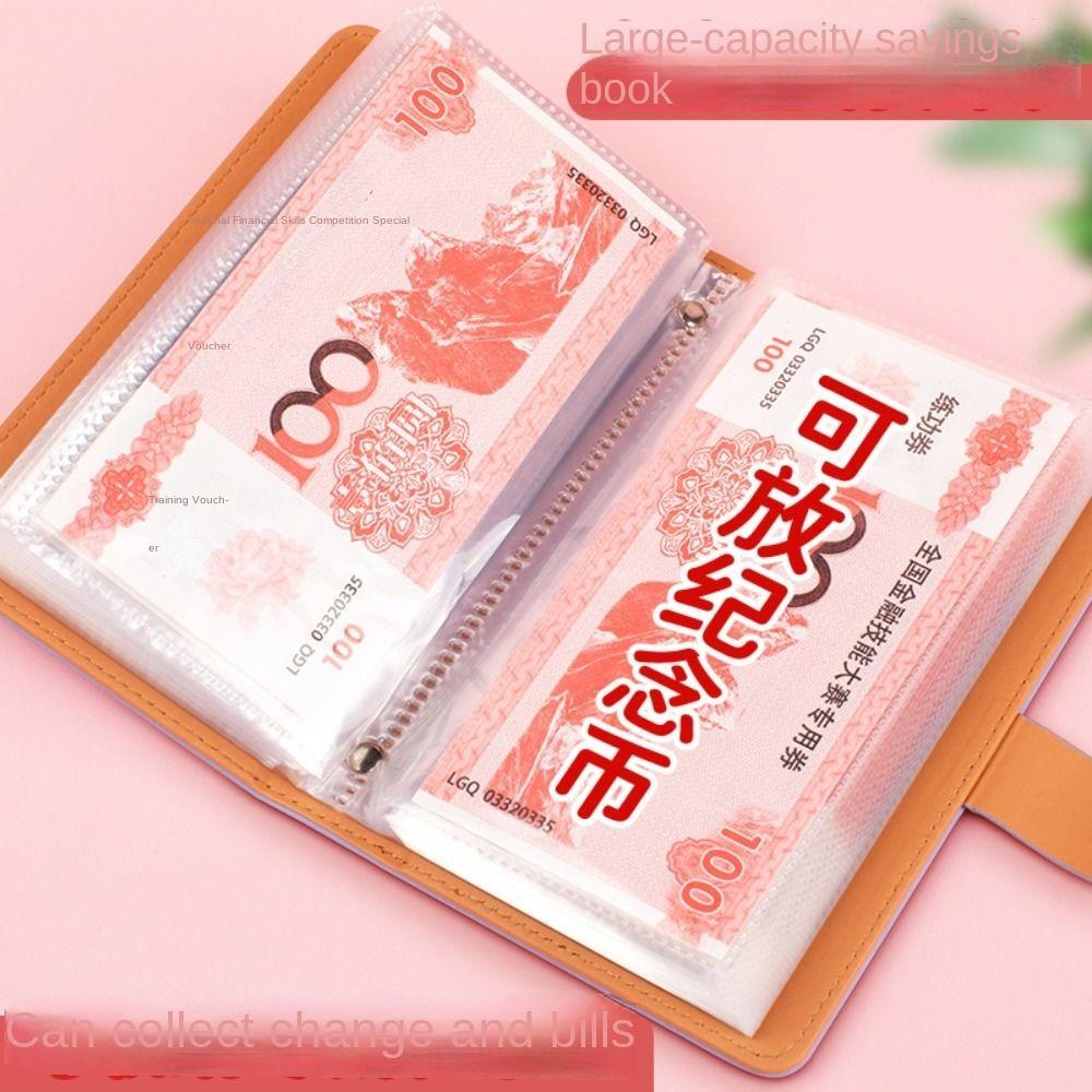 Экономьте деньги 100 конвертов Экономия денег Челлендж PU Экономия Челлендж Книга Дети