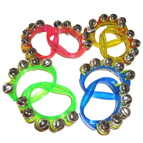 Masanaoya Ring Bells, Hand Bells, Recreational Percussion Instruments for Children, Elementary School Students, Daycare, Seniors, and Karaoke, 4-Color