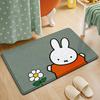 Miffy Co-Branded Floor Mat, Bathroom Absorbent Foot Mat, Bathroom Door Mat, Non-Slip Mat, Hotel Bathroom Carpet