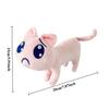 TreasuringU 20cm Pink Cat Plush Toys Kawaii Cartoon Cat Stuffed Dolls Cute Unhappy Cat Plushie Toy Birthday Gifts