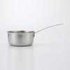 MUJI Stainless Steel Aluminum Triple-Layer Saucepan, Approx. 1.5L, Approx. 36cm W x 13cm H, 82219920, Silver