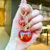 Fruit Persimmon Keychain Colorful Bag Hanging Creative Persimmon Pendant  Accessory
