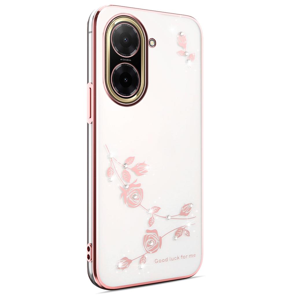 KADEM For Xiaomi Redmi A5 NFC (EU) (173.45mm) Case Flower Rhinestone Decor TPU Phone Cover