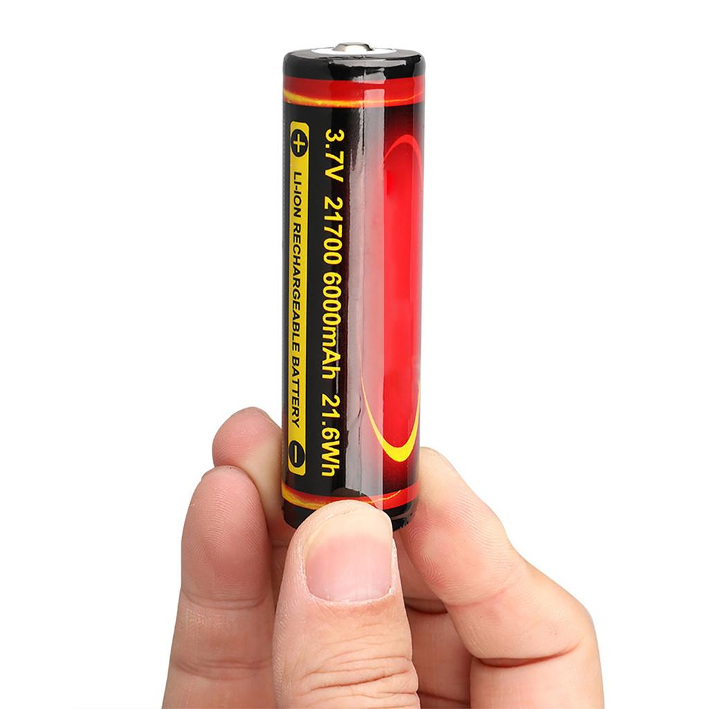 21700 6000mAh Lithium Battery 3.7V Rechargeable Battery High Capacity Protect Suitable for Flashlight Torch Speaker