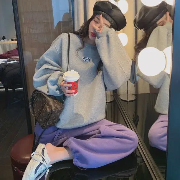 2022 Осень/Зима Модный Облегающий Повседневный Комплект Свитер Плюс Вельвет и Леггинсы с Высокой Посадкой для Женщин