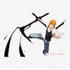 Ichigo Fullbringer Ichigo Kurosaki Zangetsu Anime Lron On Patches For Clothes Bag Tshirt Heat Transfer Stickers Stripes Appliques