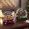 Large Capacity Drain Fruit Serving Plate High Feet Flip Cover Table Fruit Tray Plastic with Handle Snack Tray Candy