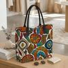  Bohemian Embroidered Pattern Tote Bag Large Capacity Daily Casual Shoulder Bag for Women