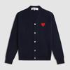 Кардиган из красной шерсти с V-образным вырезом Kawakubo Rei Heart - Свитер для пары в стиле Play Knit