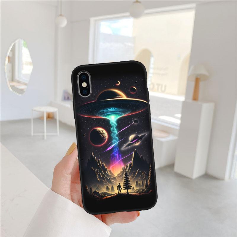 MY25 Space Astronaut Alien UFO Soft Shell Phone Case for Xiaomi Xiaomi Poco M4 M5 M6 M7 X3 X6 X7 F8 Ultra Pro GT NFC
