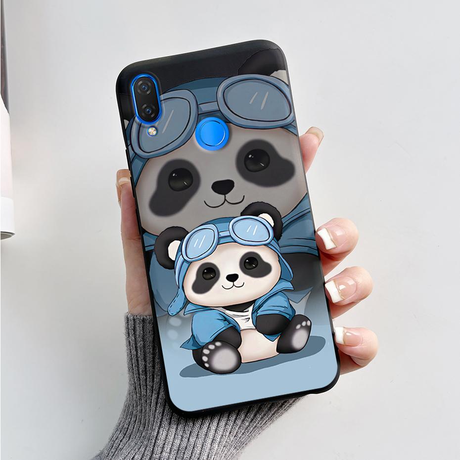 Чехол для Huawei Nova 3i INE-LX1 INE-LX2 Чехол с пандами Мягкий силиконовый чехол для телефона Для Huawei P Smart Plus 2018 Nova3i Fundas Бампер