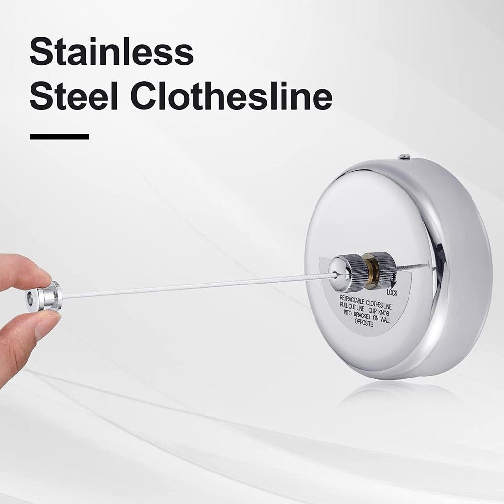 Настенная бельевая веревка ветрозащитная 2,8 м регулируемая прочность нейлоновая прочная нескользящая сушилка веревка для белья