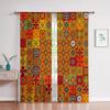 3D Бохо Стиль Мандала Узор Полиэстер Шторы 2 Панели Гостиная Спальня Балкон Офис Кухня Кабинет Окно Оформление