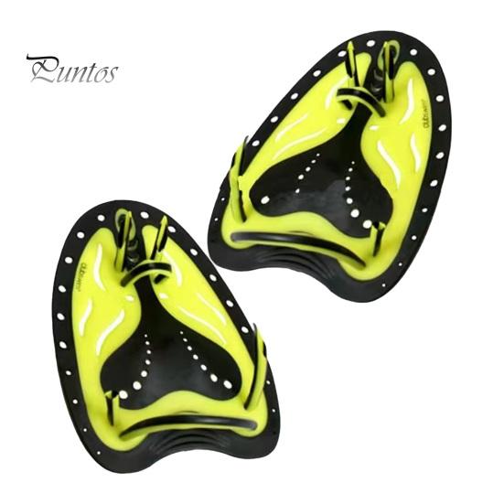 1 пара ручных весла для плавания с регулируемыми отверстиями для силиконового ремешка, профессиональные дети, взрослые, начинающие, тренировочные ласты для фристайла, плавание на коленях