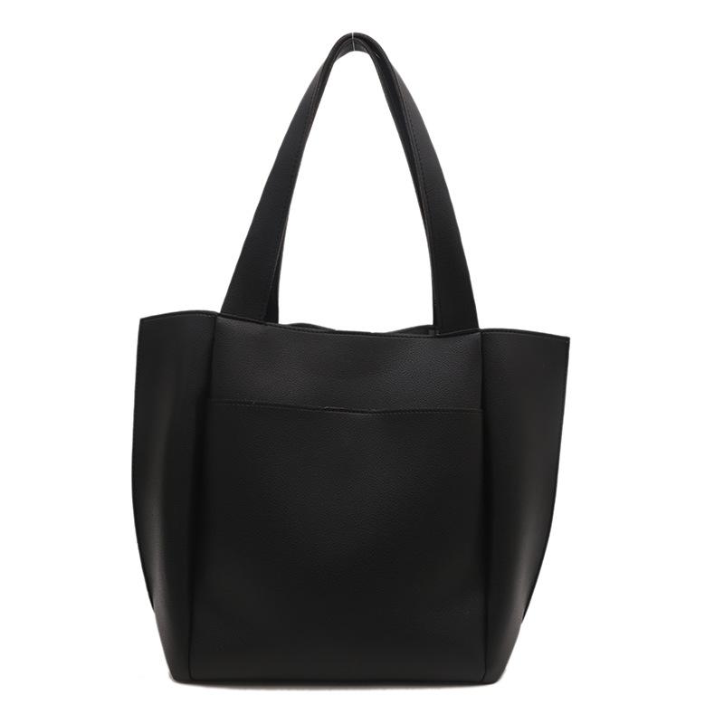 Новая сумка-тоут модная и простая, плечевая сумка большой вместимости, однотонная сумка и женская сумка.