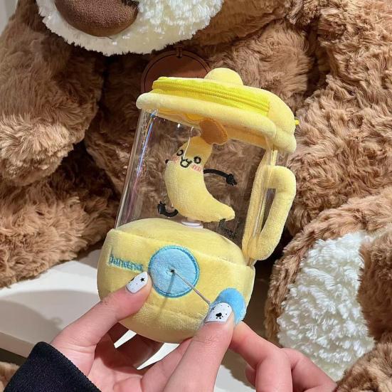 Игрушка-соковыжималка Веселая интерактивная плюшевая игрушка Блендер Забавная игрушка с выражением лица Декоративная