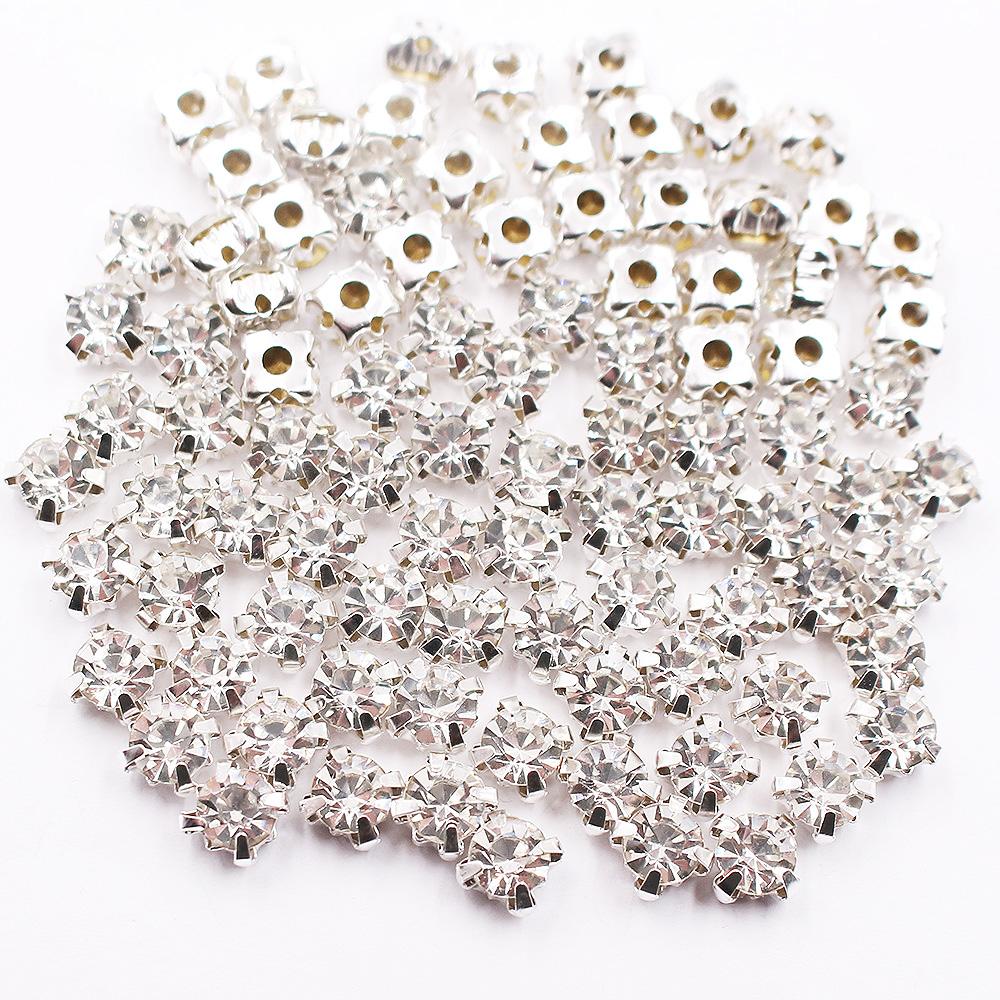 Ss16-Ss40 2D 3D Стразы для шитья коготь Блестящие кристаллы Стеклянные бусины Камни Стразы для пришивания Стразы для украшения одежды Драгоценные камни