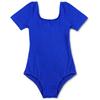 Girls' Team Basic Short Sleeve Leotard Kids Ballet Dance Gymnastics Leotards Dancewear Costume