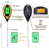 4 в 1 тестер pH почвы, тест на солнечный свет, измеритель влажности, тестер температуры