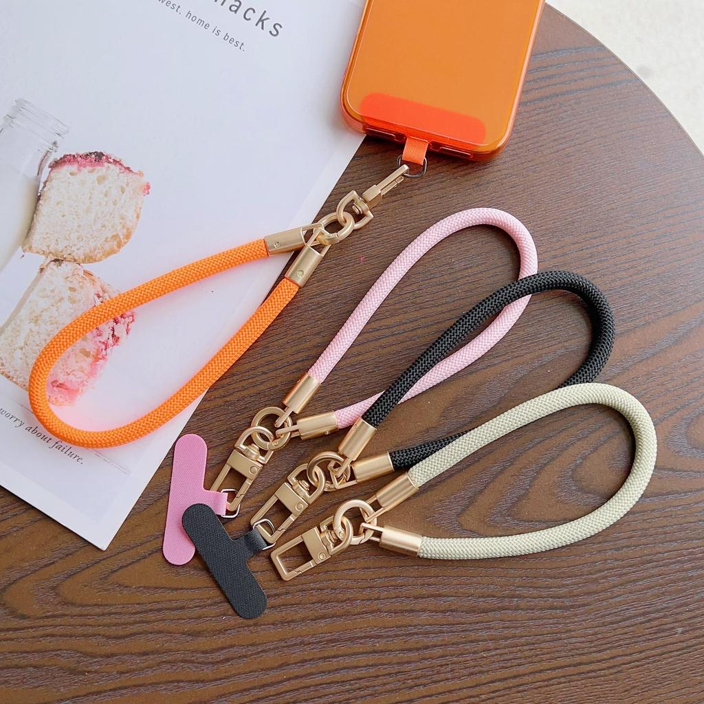 Colorful Tuhao Gold Braided Mobile Phone & Water Cup Lanyard Bracelet