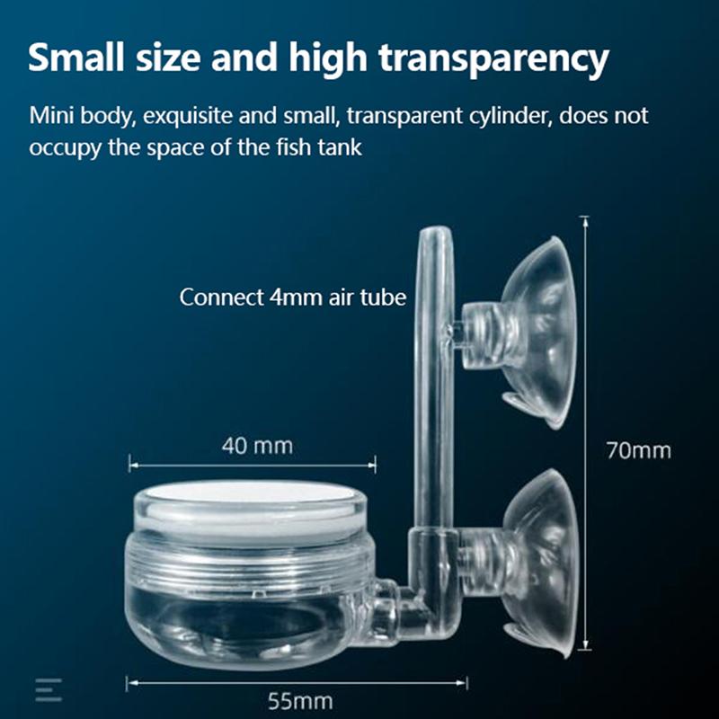 1Pc Aquarium Atomizer Transparent Co2 Diffuser Purifier Fish Tank Co2 Atomizer