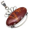 Pendant Designer Jasper Gemstone Gift For Her Silver Jewelry 2"