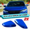 1 пара колпачков на зеркала бокового вида, крышек на двери для Honda Civic 2016- Синий