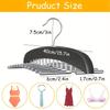24-Hook Space-Saving Metal Hanger Organizer - Closet Storage Solution for Neatly Organized Wardrobe, Hangers for Clothes