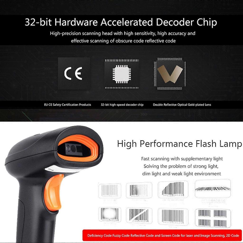 High quality U11-WC 1D wireless scanner 2.4G wireless scanner barcode scanner