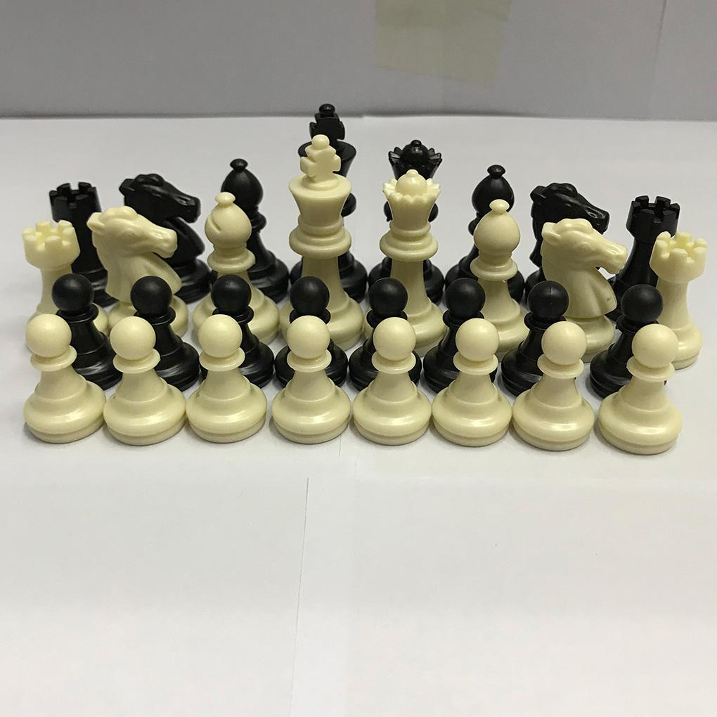 Набор из 32 средневековых пластиковых шахматных фигур, высота короля 49 мм, стандартные шахматные фигуры для игры в шахматы для международных соревнований, Прямая поставка
