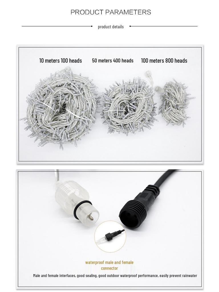 Водонепроницаемая светодиодная гирлянда «Звездное небо» 24 В: Праздничный и уличный декор