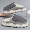 Thick-Soled Non-Slip Indoor/Outdoor Plush Cotton Slippers for Men and Women