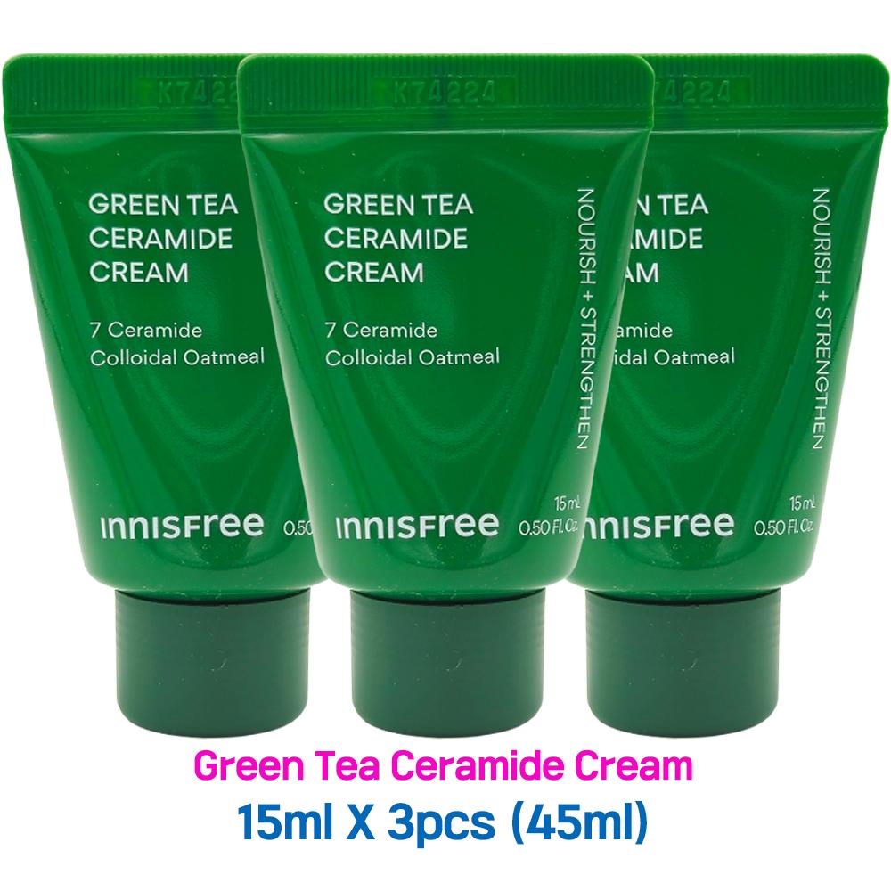 3 шт./45 мл_[INNISFREE] Крем с керамидами зеленого чая 15 мл (Образец)