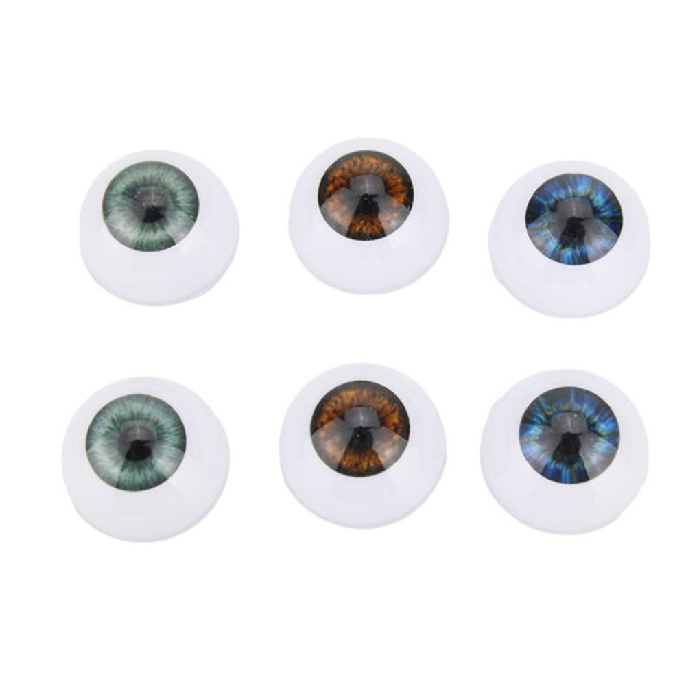 20MM Kids Toy Real Like Accessories Half Round Hollow Realistic Dolls Eyes Eyeballs 20inch New Baby