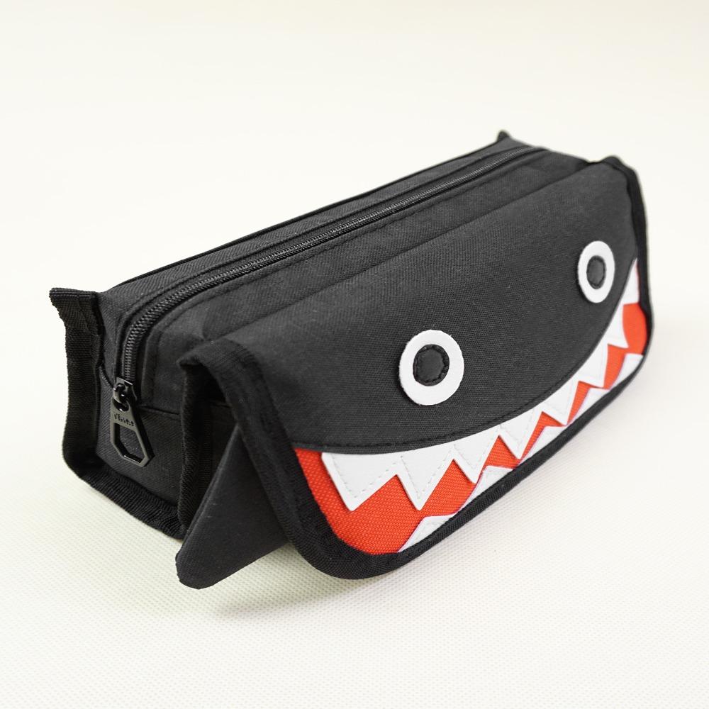 Oxford Cloth Pencil Case Large Capacity Large Capacity Pen Case Durable Shark Pencil Bags
