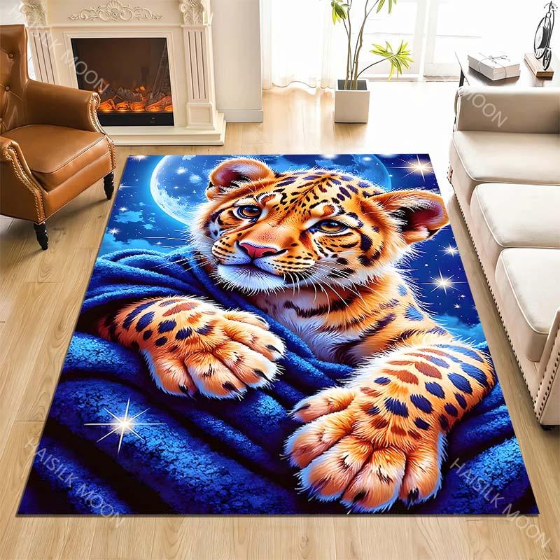 1PC Cub in Starry Night Carpet for Living Room Bedroom Sofa Home Decor Rus Non-slip Floor Mat Luxury Gift Multiple sizes