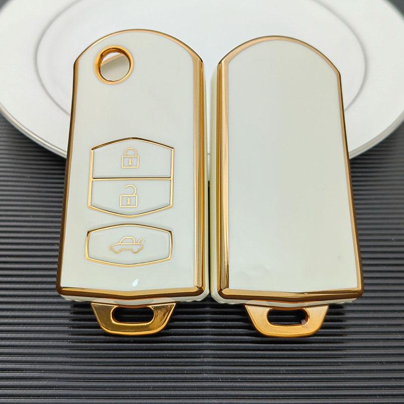 Для Mazda Demio 2 3 5 6 M3 M5 M6 CX-5 CX7 CX9 RX8 MX5 MPV 2/3 кнопки TPU Shell держатель для автомобильного ключа чехол крышка Keyless