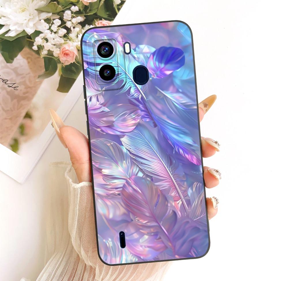 С отпечатками пальцев Для Tecno Pop 6 Чехол-крышка Роскошный Модный Крутой Кавайный Милый Расписной Силиконовый Funda Для Tecno Pop6 BE7 Корпус