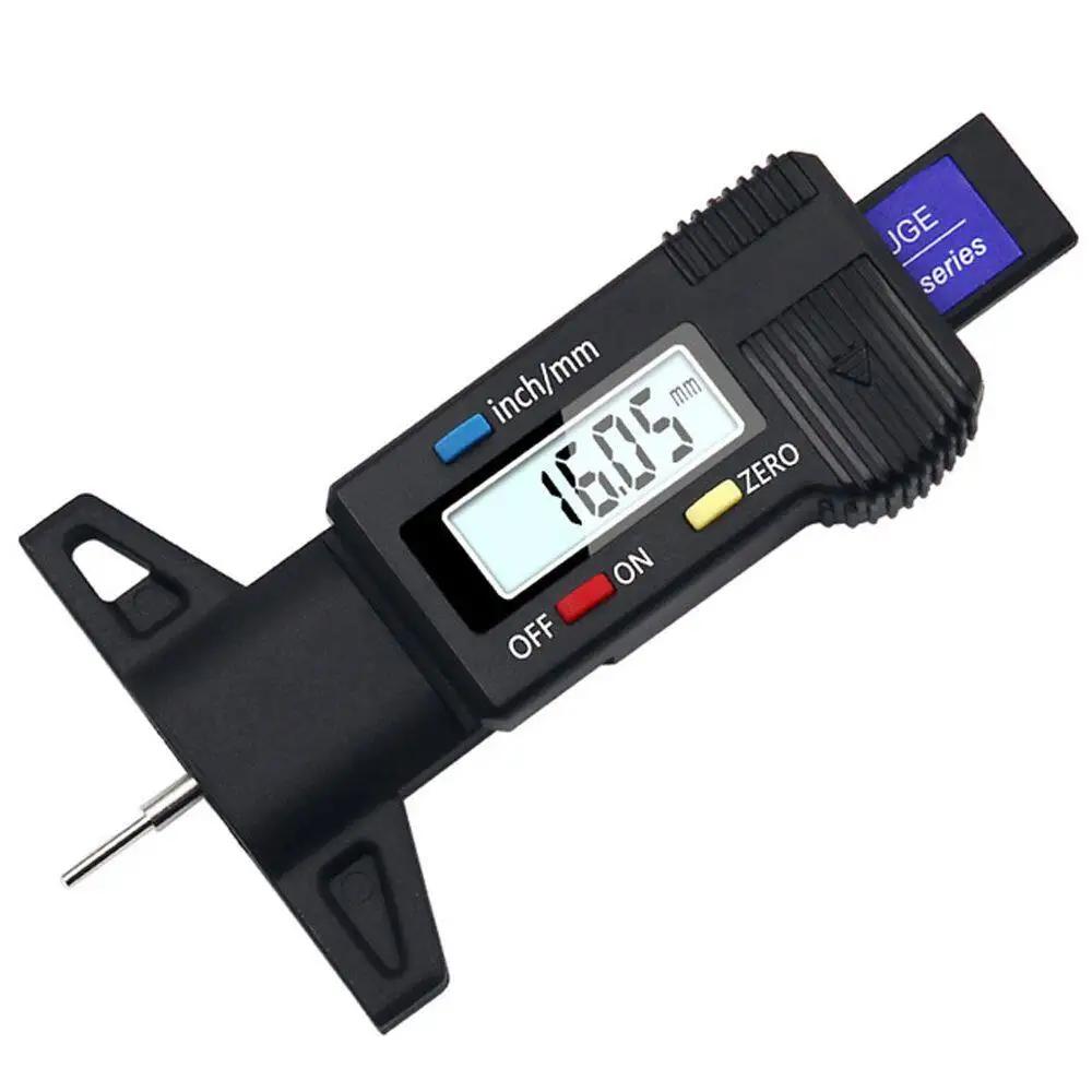Digital Car Tyre Tire Tread Depth Gauge Motorcycle Car Tire LCD Tire Tread Gauge Auto Measurer Tool Caliper Repair Tools