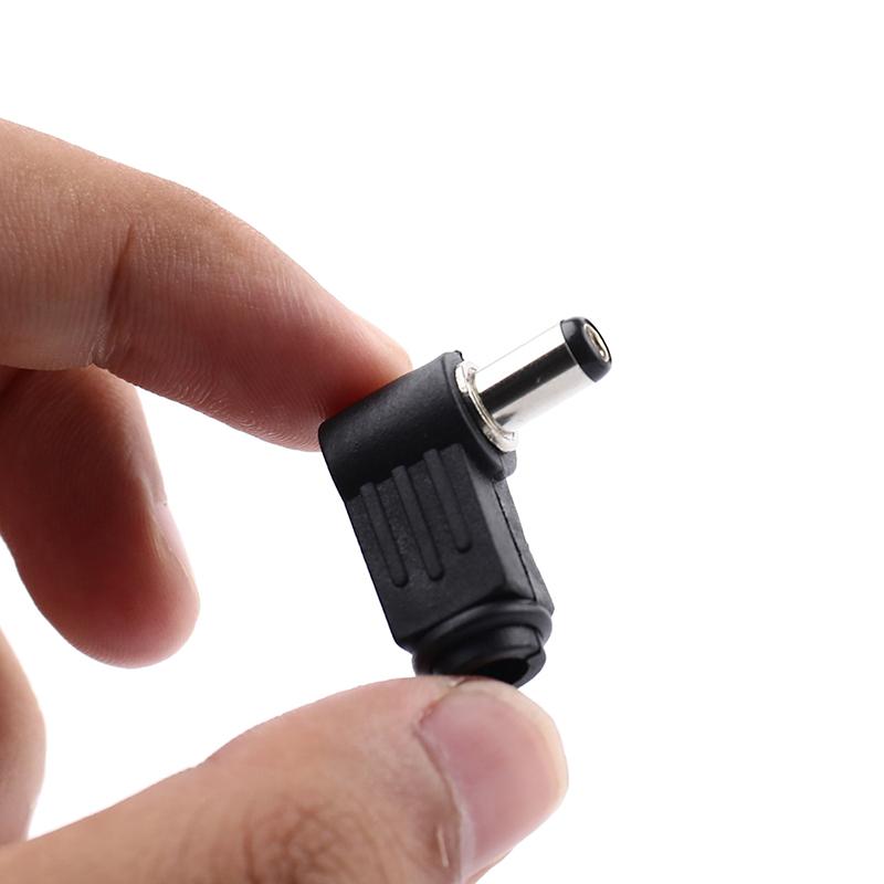 2 шт. Адаптер разъема питания постоянного тока Угловой 90 градусов 5,5X 2,1 мм/2,5 мм Штекер к гнезду Переходник